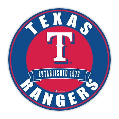Texas Rangers 24" Circle with Banner
