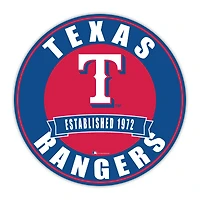 Texas Rangers 24" Circle with Banner