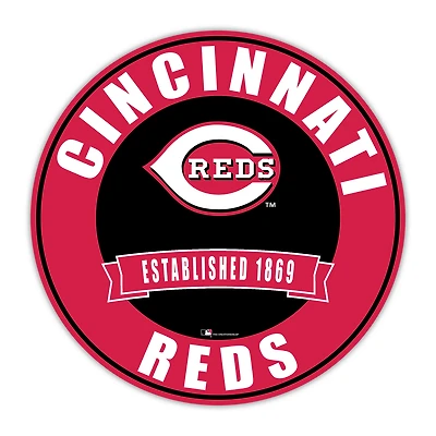 Cincinnati Reds 24" Circle with Banner