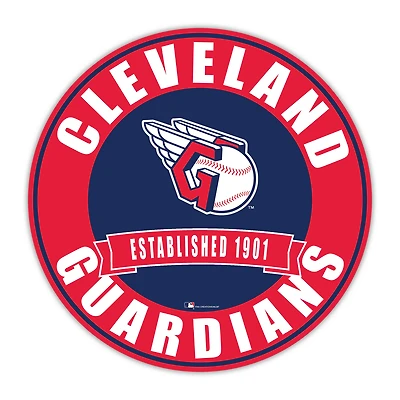 Cleveland Guardians 24" Circle with Banner