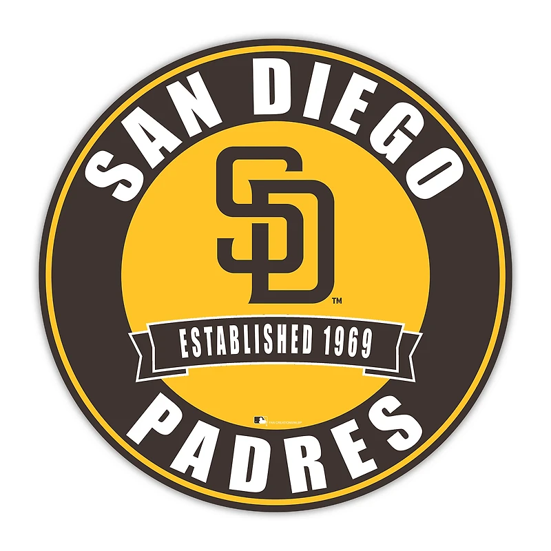 San Diego Padres 24" Circle with Banner