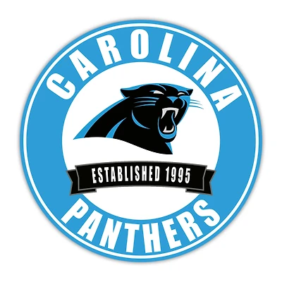 Carolina Panthers 24" Circle with Banner