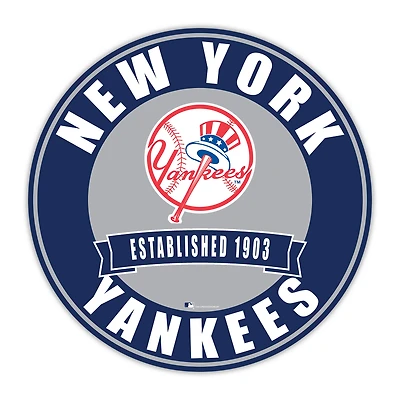 New York Yankees 24" Circle with Banner