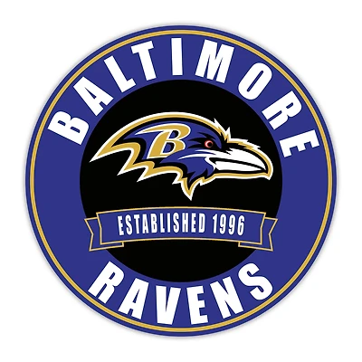 Baltimore Ravens 24" Circle with Banner
