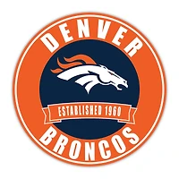 Denver Broncos 24" Circle with Banner