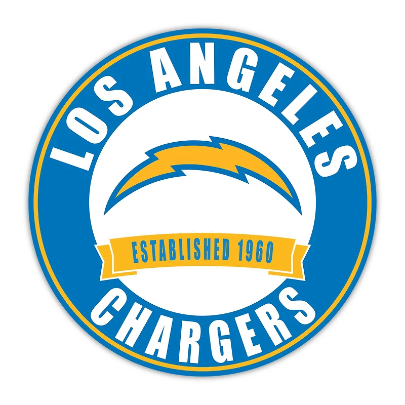 Los Angeles Chargers 24" Circle with Banner
