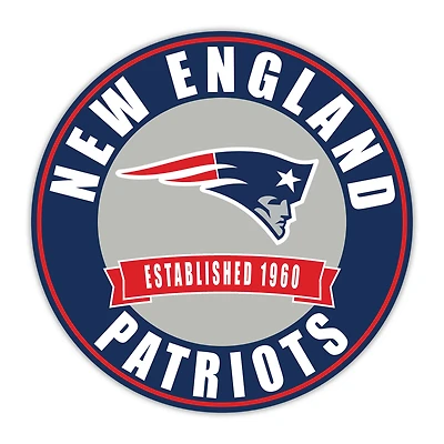 New England Patriots 24" Circle with Banner