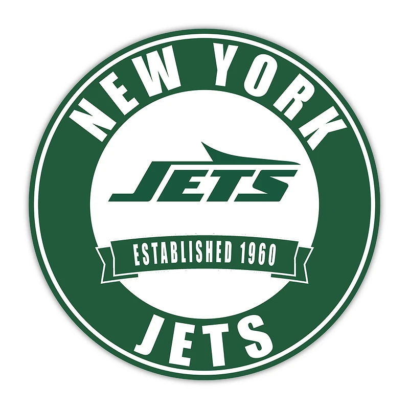 New York Jets 24" Circle with Banner