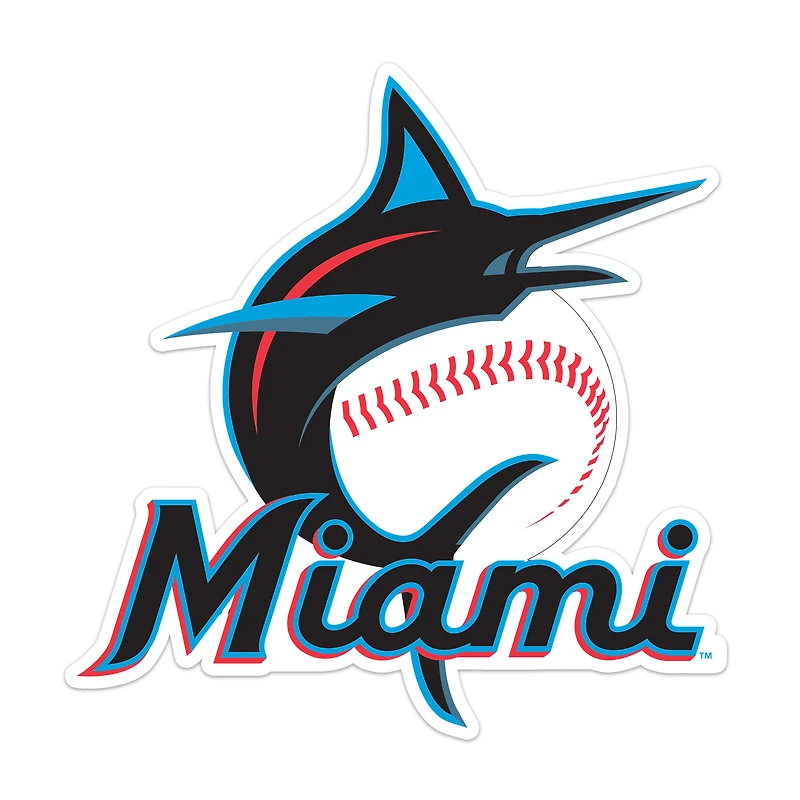 Miami Marlins 24" Logo Cutout Sign