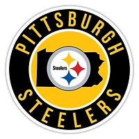 Pittsburgh Steelers 12" State Circle Sign