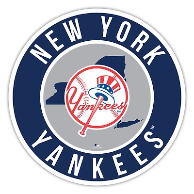 New York Yankees 12" State Circle Sign