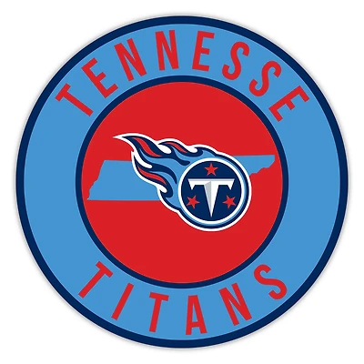 Tennessee Titans 12" State Circle Sign