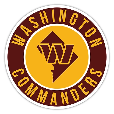Washington Commanders 12" State Circle Sign