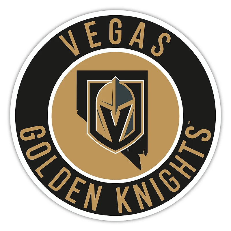 Vegas Golden Knights 12" State Circle Sign