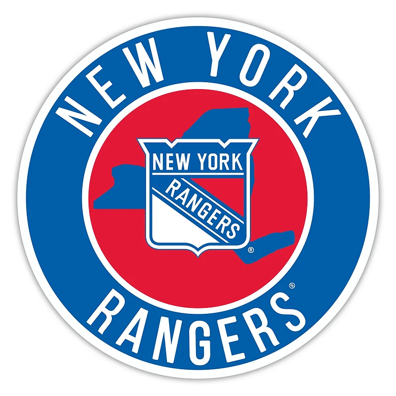 New York Rangers 12" State Circle Sign