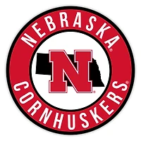 Nebraska Huskers 12" State Circle Sign