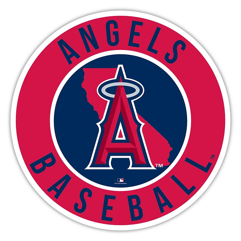 Los Angeles Angels 12" State Circle Sign