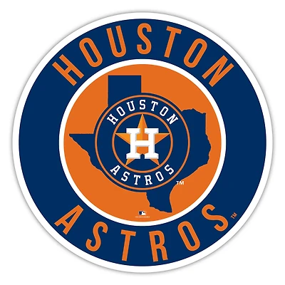 Houston Astros 12" State Circle Sign