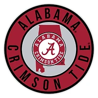 Alabama Crimson Tide 12" State Circle Sign