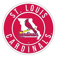 St. Louis Cardinals 12" State Circle Sign