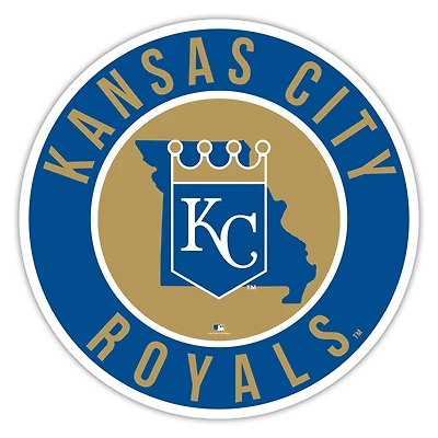Kansas City Royals 12" State Circle Sign