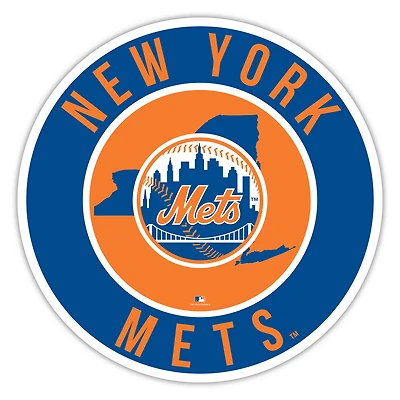 New York Mets 12" State Circle Sign
