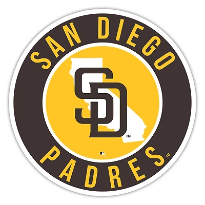 San Diego Padres 12" State Circle Sign