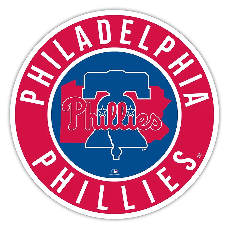 Philadelphia Phillies 12" State Circle Sign