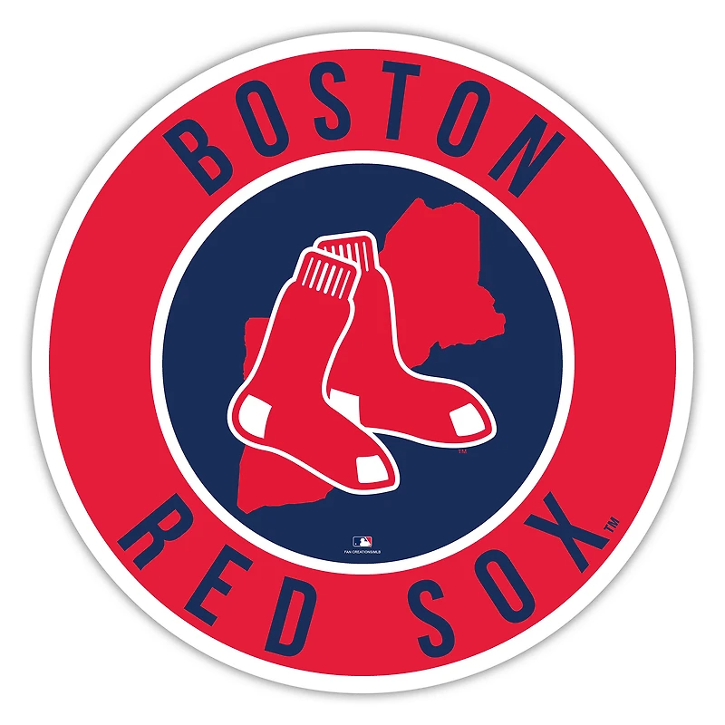 Boston Red Sox 12" State Circle Sign