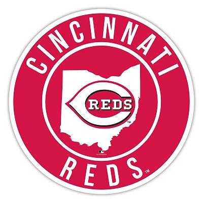 Cincinnati Reds 12" State Circle Sign