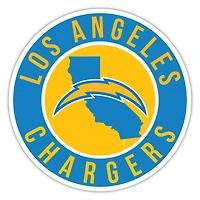Los Angeles Chargers 12" State Circle Sign