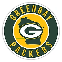 Green Bay Packers 12" State Circle Sign
