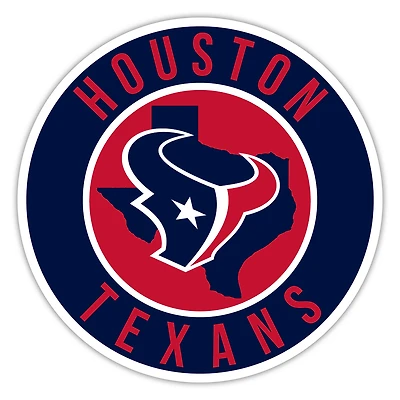 Houston Texans 12" State Circle Sign