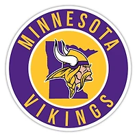 Minnesota Vikings 12" State Circle Sign
