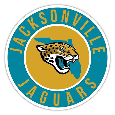 Jacksonville Jaguars 12" State Circle Sign