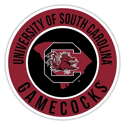 South Carolina Gamecocks 12" State Circle Sign