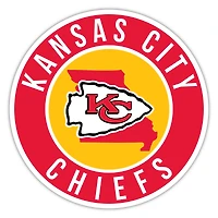 Kansas City Chiefs 12" State Circle Sign