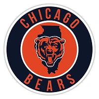 Chicago Bears 12" State Circle Sign