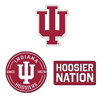 WinCraft  Indiana Hoosiers 3-Pack Premium Fridge Magnet Set