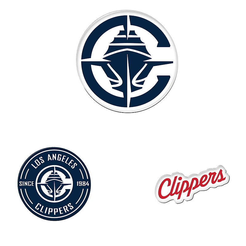 WinCraft  LA Clippers 3-Pack Premium Fridge Magnet Set