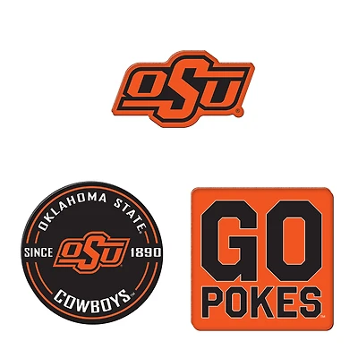 WinCraft  Oklahoma State Cowboys 3-Pack Premium Fridge Magnet Set
