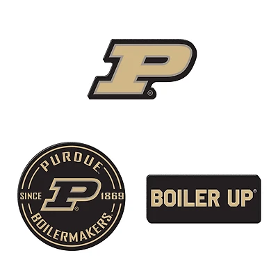 WinCraft  Purdue Boilermakers 3-Pack Premium Fridge Magnet Set