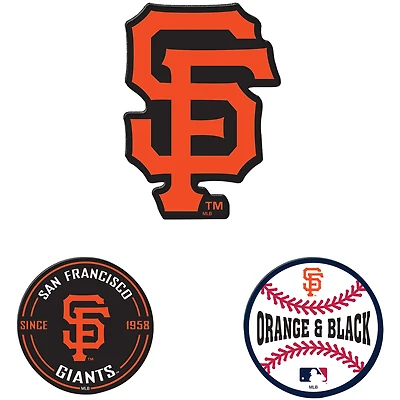 WinCraft  San Francisco Giants 3-Pack Premium Fridge Magnet Set