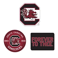 WinCraft  South Carolina Gamecocks 3-Pack Premium Fridge Magnet Set