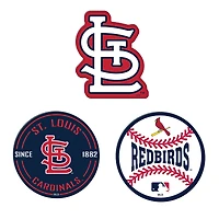 WinCraft  St. Louis Cardinals 3-Pack Premium Fridge Magnet Set