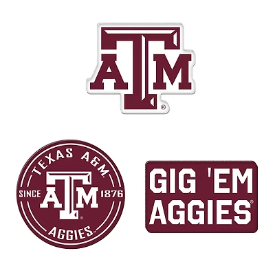 WinCraft  Texas A&M Aggies 3-Pack Premium Fridge Magnet Set