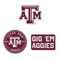 WinCraft  Texas A&M Aggies 3-Pack Premium Fridge Magnet Set