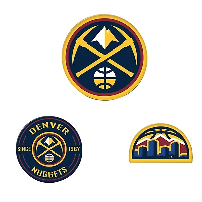 WinCraft  Denver Nuggets 3-Pack Premium Fridge Magnet Set