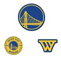 WinCraft  Golden State Warriors 3-Pack Premium Fridge Magnet Set