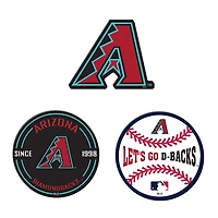 WinCraft  Arizona Diamondbacks 3-Pack Premium Fridge Magnet Set